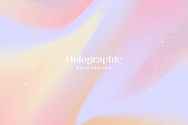 Abstracto Iridescencia Fondo holográfico Gradiente pastel Diseño moderno de moda