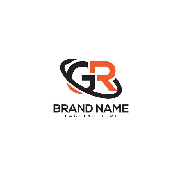 Abstracto letra GR RG empresa Logo Vector de diseño Iniciales Logotipo de la empresa