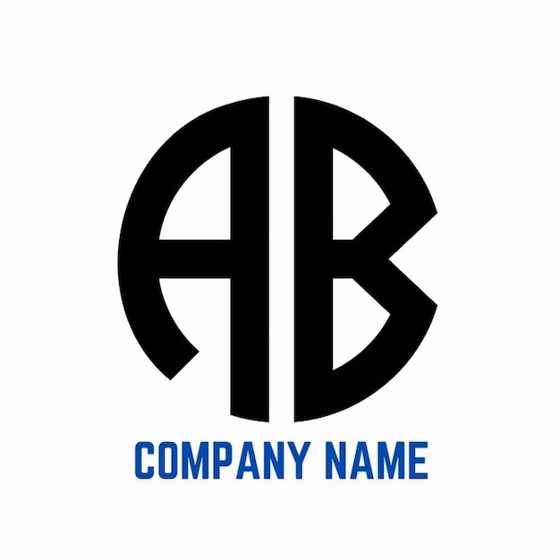 Abstracto letra inicial AB logotipo diseño de logotipos para empresas financieras consultores de acciones, etc.