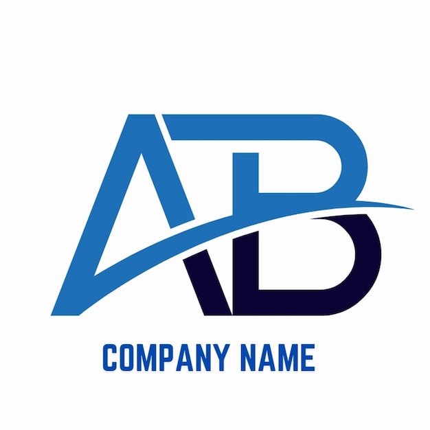 Abstracto letra inicial AB logotipo diseño de logotipos para empresas financieras consultores de acciones, etc.