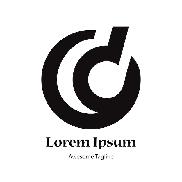 Abstracto letra inicial D y S plantilla de diseño de logotipo Icono para negocios de lujo elegante simple