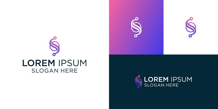 Abstracto de la letra inteligente S logotipo