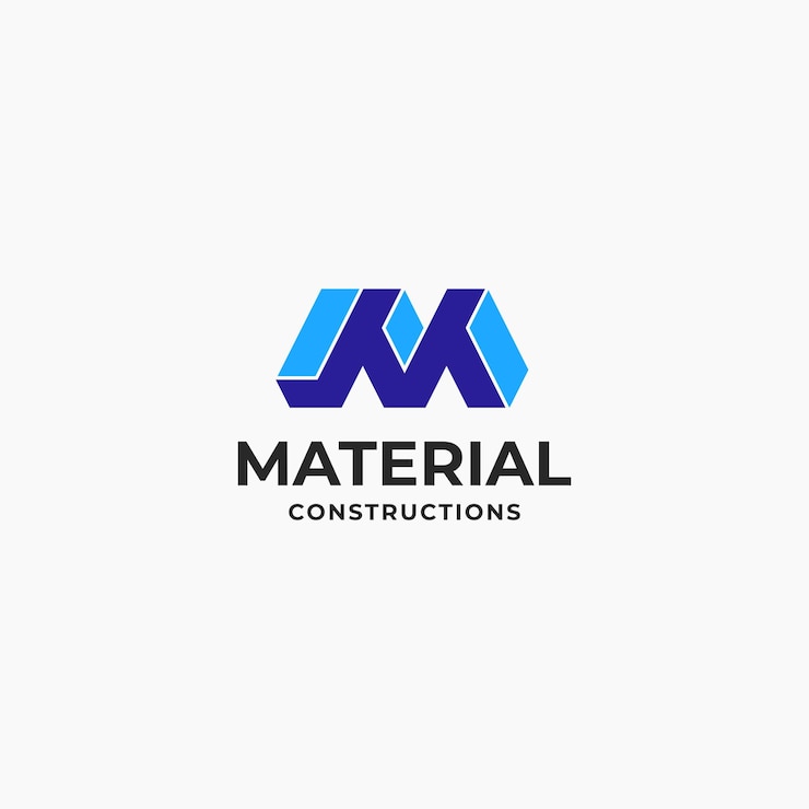 Vector abstracto letra m concepto de diseño de logotipo geométrico moderno ilustración vectorial