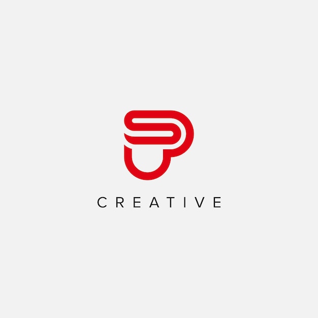 Abstracto letra S corazón logotipo símbolo vectorial concepto del logotipo del día de San Valentín