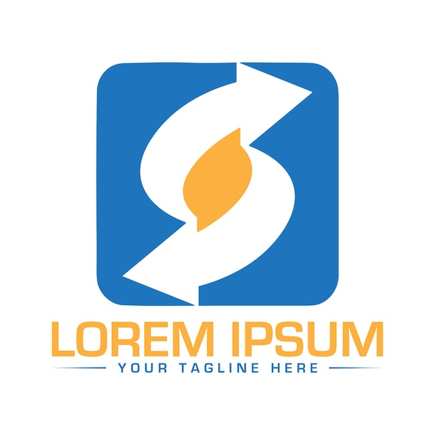 Abstracto letra S logotipo Usable para negocios y logotipos de marca Plantilla de diseño de logotipo de vector plano
