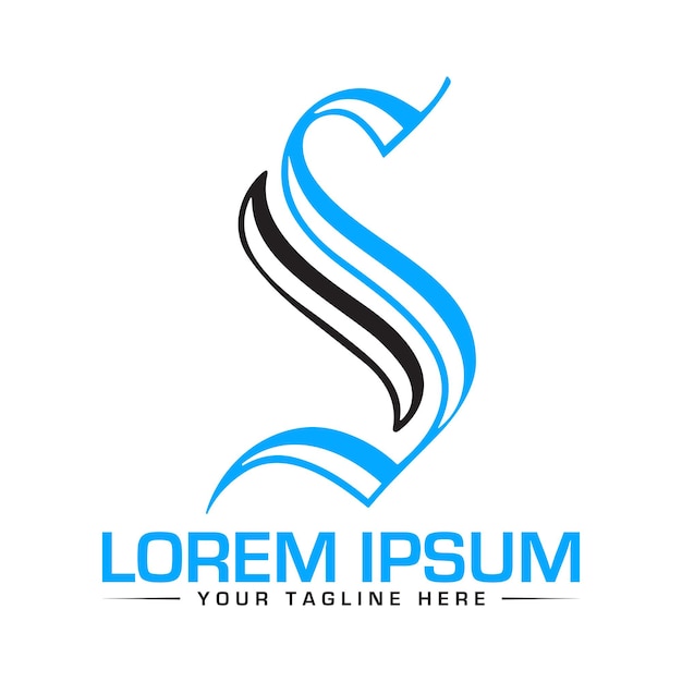 Abstracto letra S logotipo Usable para negocios y logotipos de marca Plantilla de diseño de logotipo de vector plano