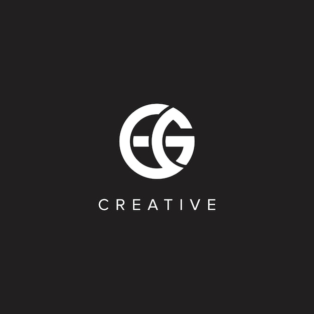 Abstracto Letras G G G Logo Creativo Inicial Basado en Monograma Icono Símbolo vectorial