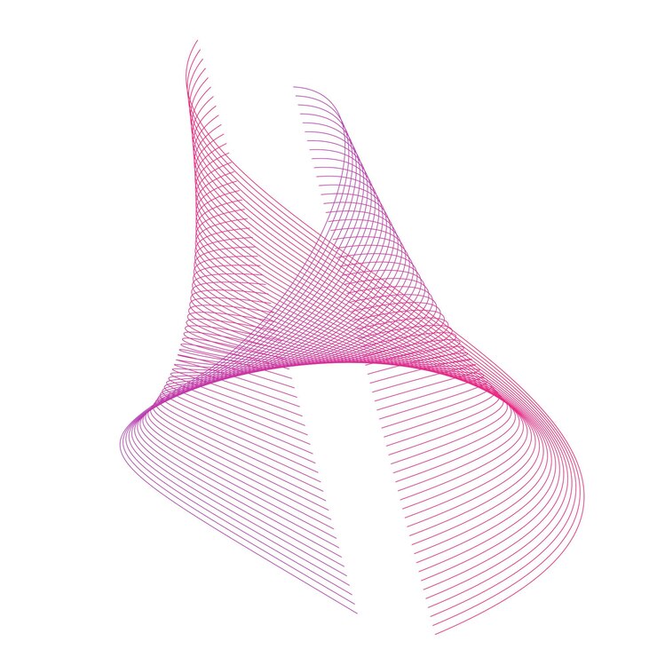 Vector abstracto línea espiral geométrica de gradiente