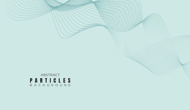Abstracto Línea de flujo de puntos Ondas curvas suaves Fondo de partículas Tecnología geométrica Línea Onda semitono Punto de fondo Concepto para ciencia Música portada Sitio web encabezado presentación pancarta