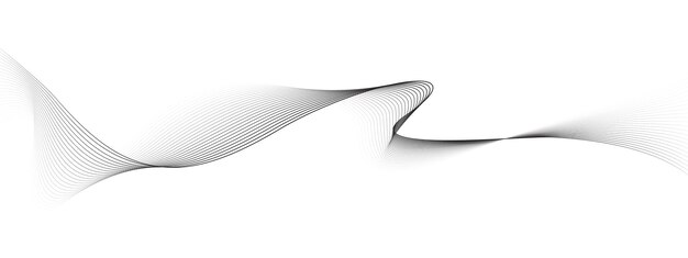 Abstracto Línea de fondo de estilo futurista Patrón de onda fluida Curva tridimensional de medio tono Concepto vectorial de tecnología