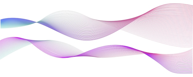 Abstracto Línea de fondo de estilo futurista Patrón de onda fluida Curva tridimensional de medio tono Vector de tecnología c
