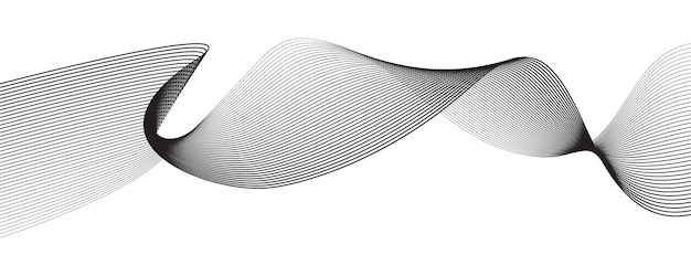 Abstracto Línea de fondo de estilo futurista Patrón de onda fluida Curva tridimensional de medio tono Vector de tecnología c
