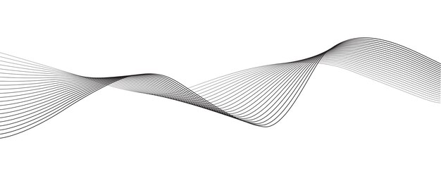 Abstracto Línea de fondo de estilo futurista Patrón de onda fluida Curva tridimensional de medio tono Vector de tecnología c