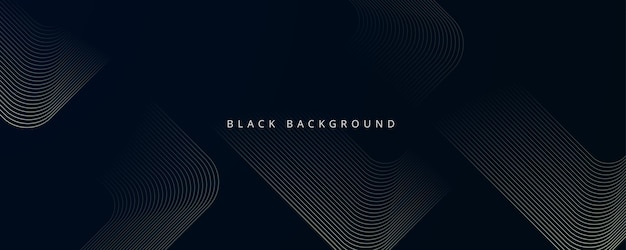 Abstracto línea negra ondulada combinación fondo geométrico eps10 vcetor