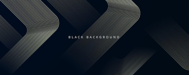 Abstracto línea negra ondulada combinación fondo geométrico eps10 vcetor
