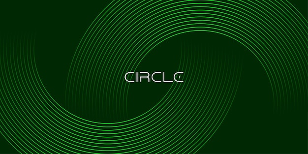 Abstracto líneas geométricas brillantes en fondo oscuro Moderno patrón de líneas circulares brillantes Futurista