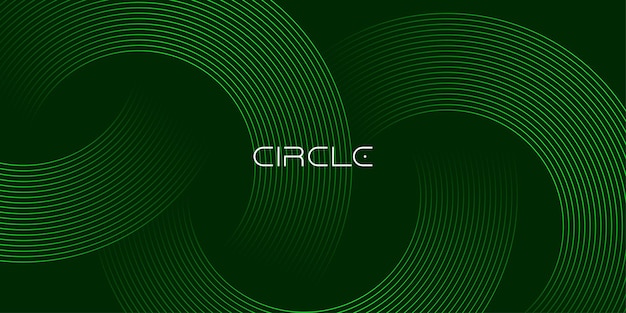 Abstracto líneas geométricas brillantes en fondo oscuro Moderno patrón de líneas circulares brillantes Futurista