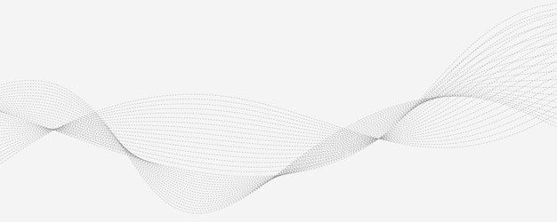 Abstracto Líneas de Ola Gris para el Diseño Moderno