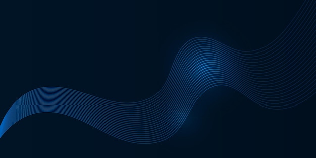 Abstracto Líneas de onda azul de fondo