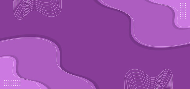 Abstracto Líneas onduladas modernas con gradiente púrpura Diseño de fondo futurista