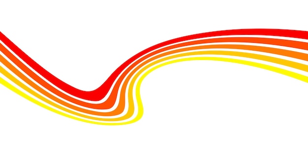 Abstracto líneas de rayas onduladas curvas brillantes coloridas ondas brillantes con líneas para el diseño Vector