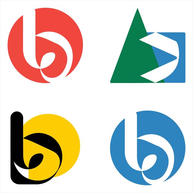 Abstracto Logos de la letra B