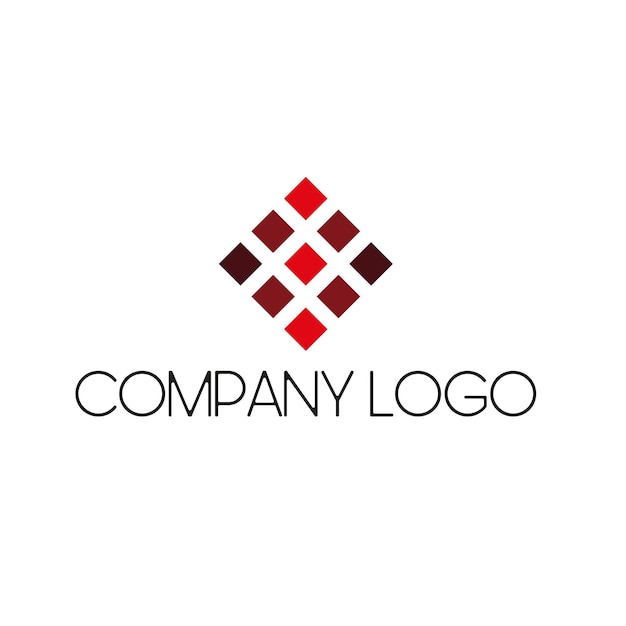 Abstracto El logotipo de la compañía Red Square