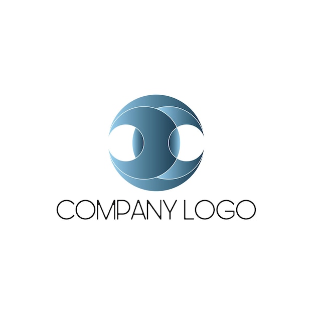 Abstracto Logotipo de la Esfera Azul para las Empresas