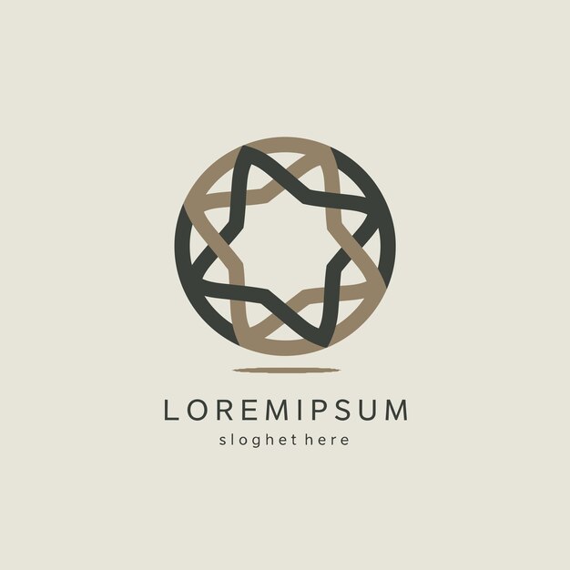 Abstracto Logotipo de la estrella geométrica