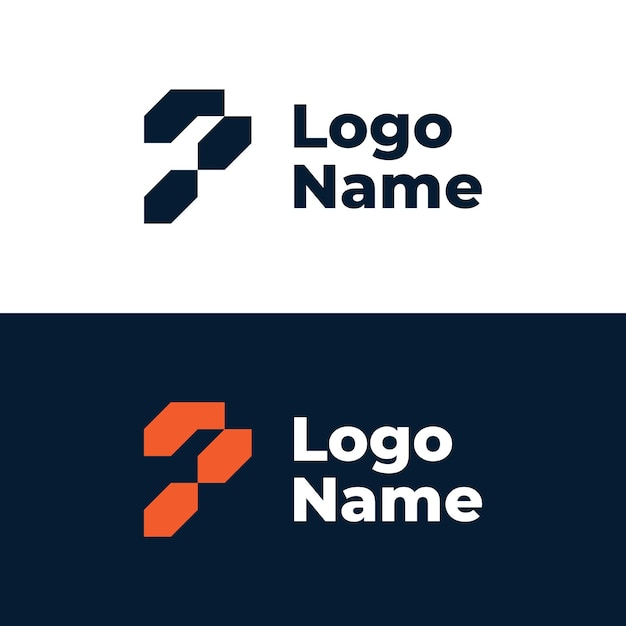 Abstracto Logotipo geométrico P
