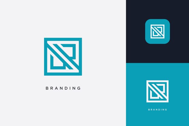 Abstracto Logotipo de la marca de aplicaciones digitales