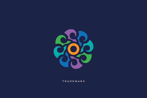 Abstracto Logotipo del vector de comercialización, comercio y redes