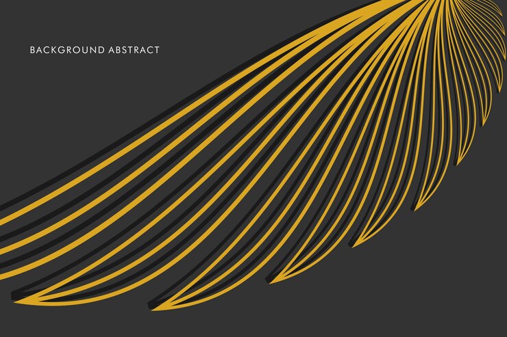 Vector abstracto lujo fondo gris con líneas doradas lujo y diseño elegante ilustración vectorial