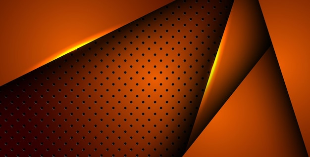 Abstracto luz naranja fondo gradiente formas círculo naranja patrón de malla decoración vector eps10