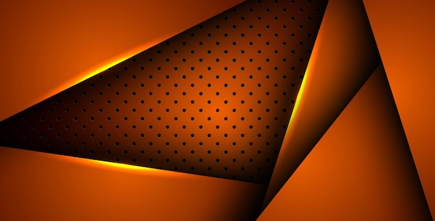 Abstracto luz naranja fondo gradiente formas círculo naranja patrón de malla decoración vector eps10
