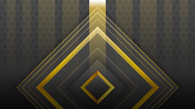 Abstracto Material dorado negro oscuro Fondo moderno con líneas doradas rayas sombras telón de fondo