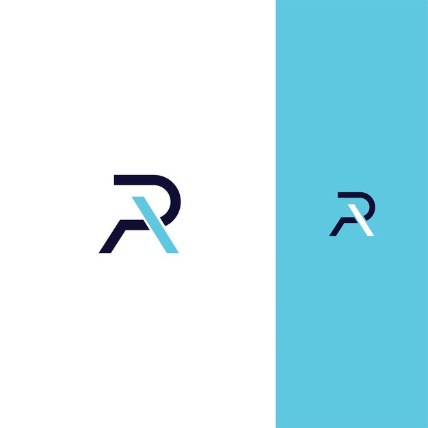 Abstracto Minimal Artístico Letra PA AP Diseño del logotipo Basado en la letra inicial Símbolo del logotipo