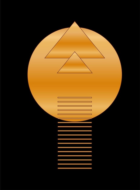 Abstracto Minimalista Gráfico Geométrico Forma de Oro Cartel Impresión Plantilla Patrón Fondo