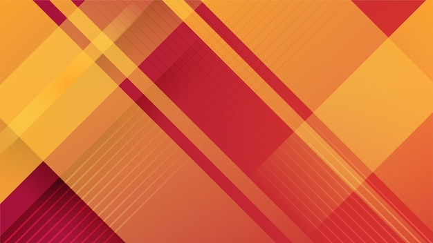 Abstracto mínimo fondo rojo y naranja con concepto geométrico creativo y de gradiente mínimo color fresco de moda para diseño de presentación volante portada de redes sociales banner web banner tecnológico
