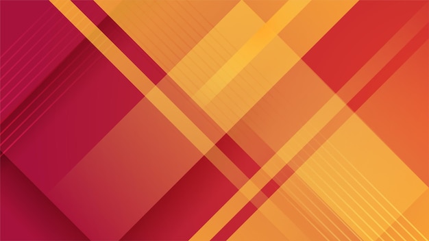 Abstracto mínimo fondo rojo y naranja con concepto geométrico creativo y de gradiente mínimo color fresco de moda para diseño de presentación volante portada de redes sociales banner web banner tecnológico
