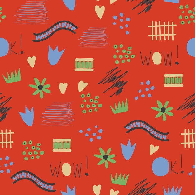 Abstracto de moda creativo universal colorido patrón sin costuras dibujado a mano hachaduras diseño garabates boceto artesano orgánico arte manual paleta neutral ilustración vectorial