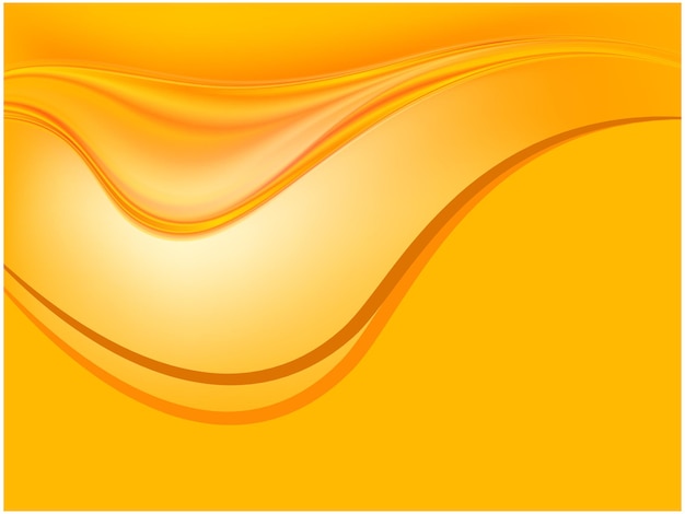 Abstracto modernas ondas de gradiente naranja se superponen al fondo con espacio de copia para el texto Concepto mínimo