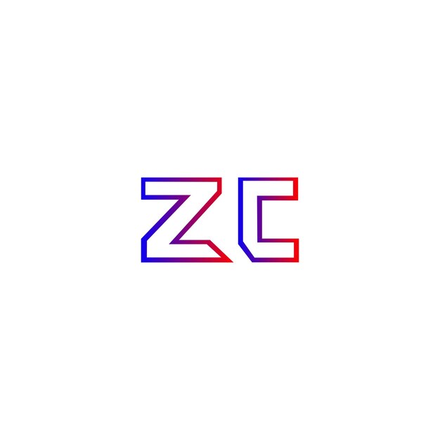 Abstracto moderno colorido logotipo de la letra z