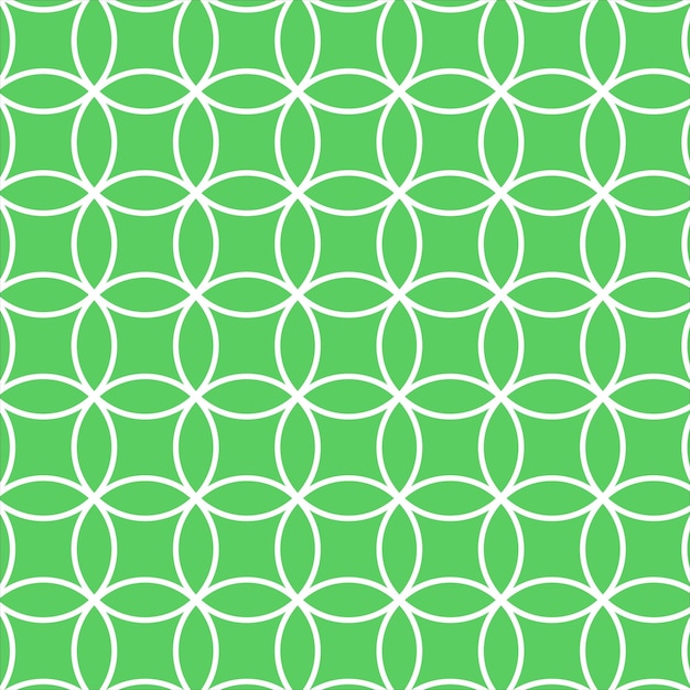 Abstracto moderno sin costuras patrón de línea de círculo geométrico color verde