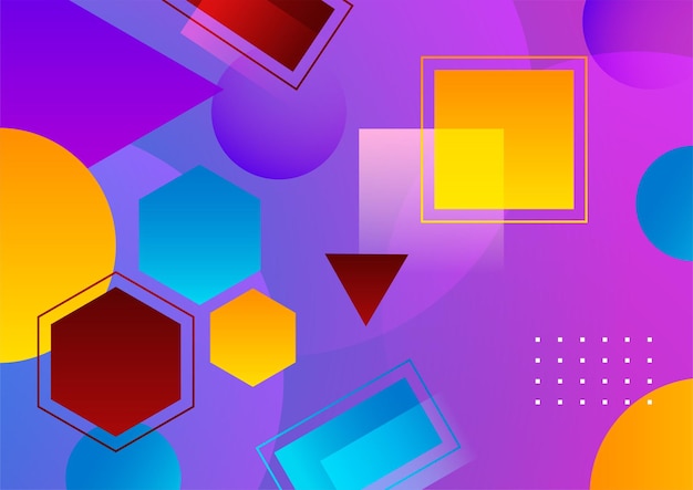 abstracto moderno dinámico rosa naranja púrpura líneas amarillas ilustración vectorial de fondo