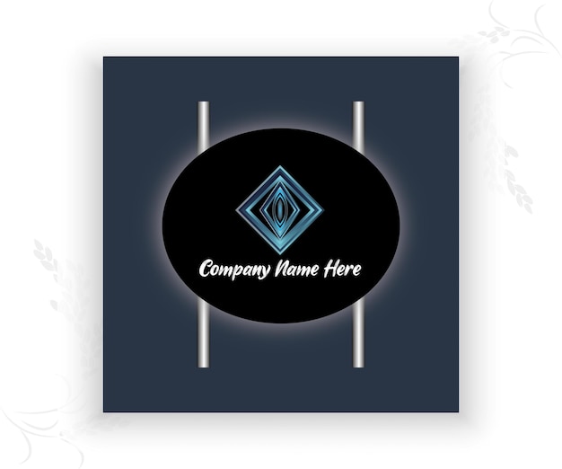 Abstracto moderno Logos de forma retro