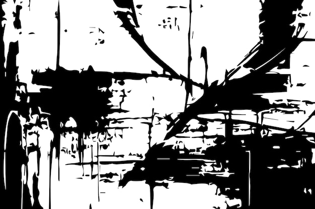 Abstracto Monochrome Grunge Texture Negro y blanco Grunge Distressed Texture Ruido Superficie rayada