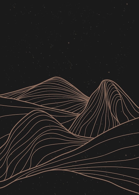 Abstracto montaña contemporáneo estética fondos paisaje