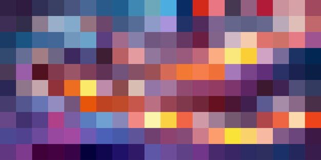 Abstracto Mosaico en color pastel claro púrpura naranja y azul Fondo