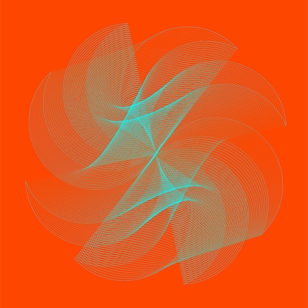 Abstracto naranja y rojo gradiente forma geométrica círculo fondo fondo futurista moderno Ca